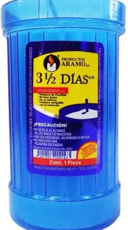 VELADORA ARAMO 3.5 DIAS COLORES