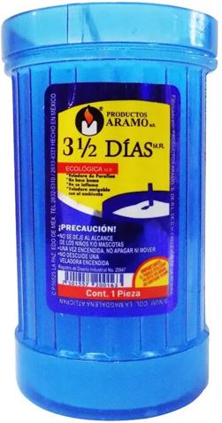 VELADORA ARAMO 3.5 DIAS COLORES